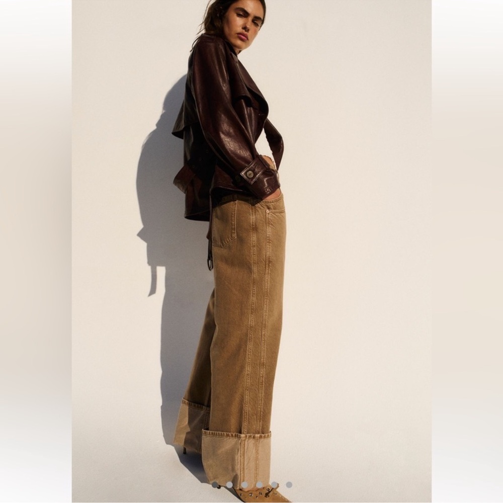 We the Free Final Countdown Cuffed Low Rise Jeans TUMBLEWEED 29 - Picture 2 of 13